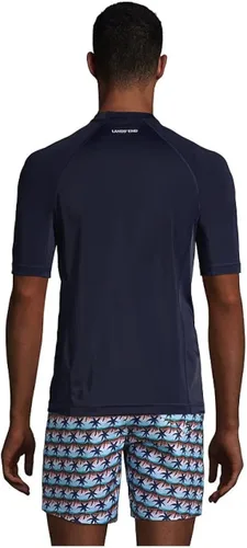 Vista 2 de Lands End Camiseta de natación de manga corta para hombre