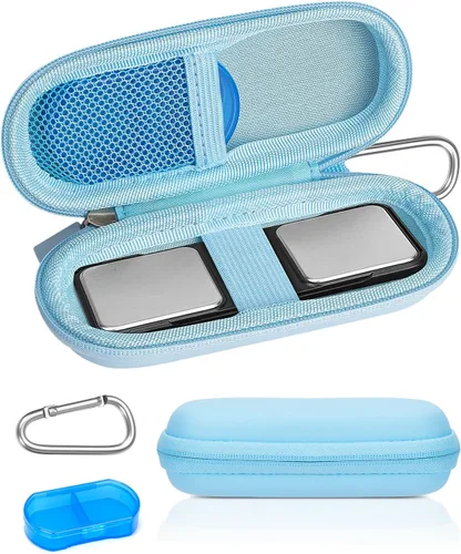 Vista 7 de Funda compatible con monitor Kardiamobile ECG, almacenamiento de viaje duro para Alivecor Kardia Mobile 6L Monitor de corazón con pastillero