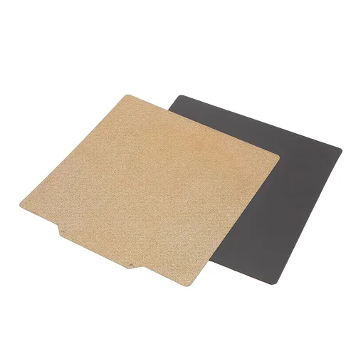 Vista 6 de Placa de construcción de impresora 3D de 7.874 x 7.874 in, doble cara PEI pulverizado en polvo de acero con resorte flexible plataforma de cama