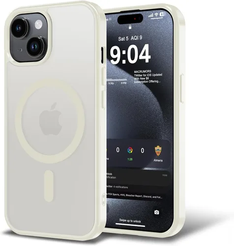 Vista 175 de Funda para iPhone 11 con protector de pantalla, compatible con MagSafe, ultra delgada, translúcida, mate, a prueba de golpes, color negro