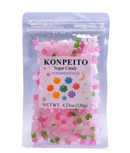 Vista 5 de HOSHINOUTAGE Konpeito Japanese Star Sugar Candy Flower Series 4.23oz [4.23 oz] (Pansy)