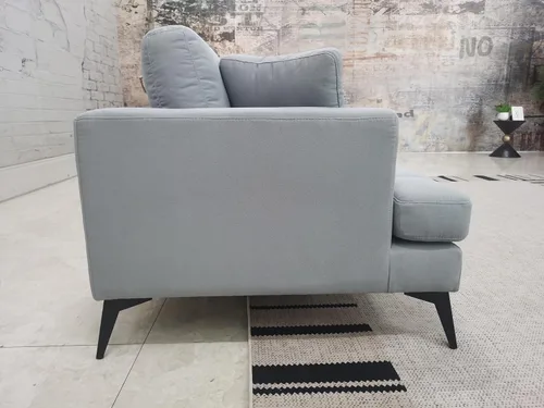 Vista 4 de Stendmar Sofá sentado profundo contemporáneo Sofá sofá moderno de lino gris oscuro