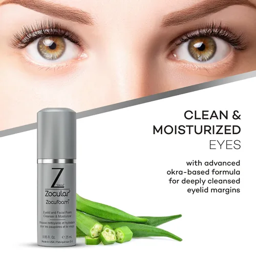 Vista 3 de Zocular ZocuFoam Limpiador Espumoso para Párpados – Espuma Limpiadora Suave con pH Equilibrado – 25 mL