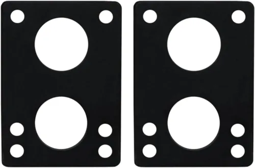 Vista 2 de H Block Almohadillas elevadoras para patineta longboard - Juego de 2 elevadores, almohadillas de goma de 1/8" (3 mm), 1/4" (6 mm)