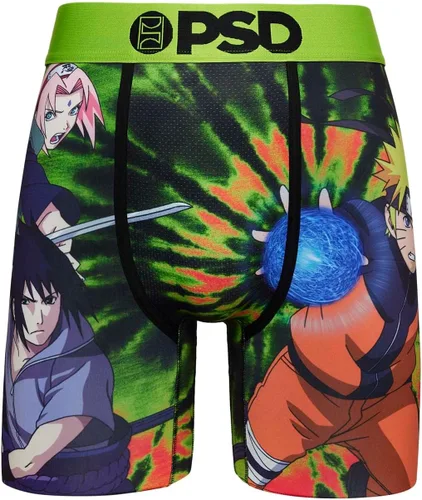 Vista 7 de PSD Calzoncillos tipo bóxer Naruto para hombre, transpirable y de apoyo con tela que absorbe la humedad, Naruto Equipo