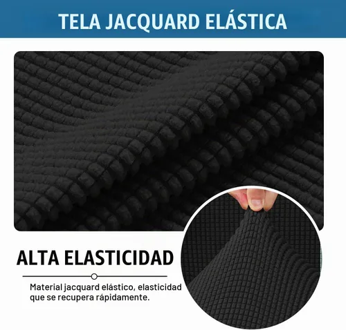 Vista 4 de H.VERSAILTEX Fundas para silla de oficina en casa, fundas elásticas para silla de escritorio de computadora, respaldo medio y alto, universal, funda