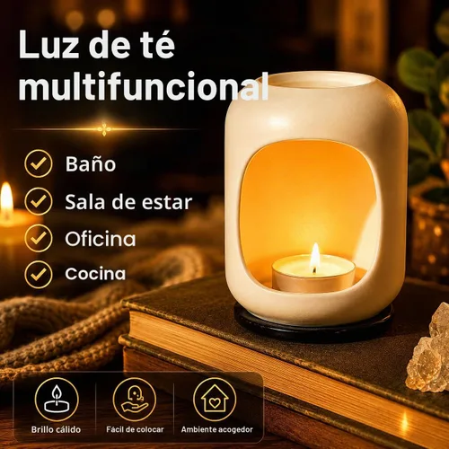 Vista 2 de Tealight Candles - Velas de té sin perfume, mini velas votivas con mecha de algodón para decorar el hogar, piscina, shabat, boda, emergencias Blanco