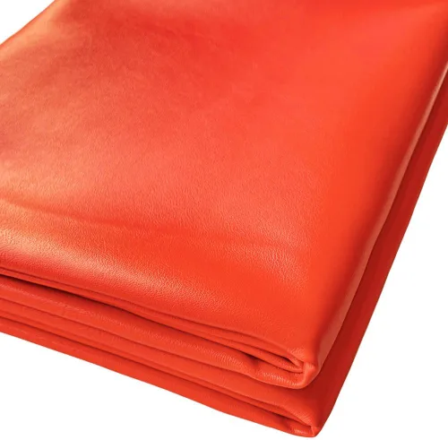 Vista 8 de Tela de piel sintética de 1 yarda, 54 x 36 pulgadas, material suave de color sólido, 0.035 in de grosor, perfecto para fundas de tapicería, bolsos