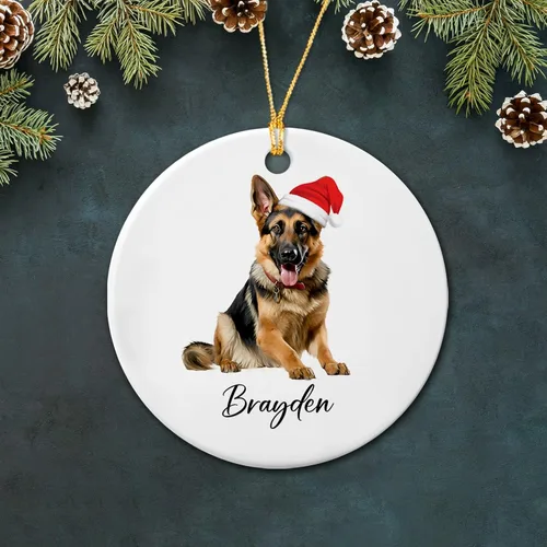 Vista 18 de Bichon Frise - Adorno de cerámica de Navidad 2025, adornos personalizados de Bichon Frise regalos para los amantes de los perros, bonito adorno