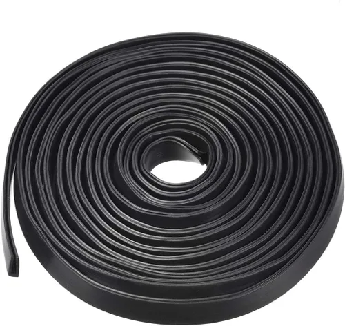 Vista 10 de uxcell Extrusión del sello en U del borde del molde, hoja protectora de borde de canal en U negra de silicona se adapta a borde de 0.004-0.059 in