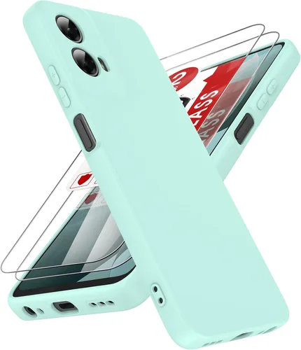 Vista 111 de LeYi Funda para Motorola Moto G Play 4G 2024: Funda para Moto G Play 4G 2024 con funda delgada y antiarañazos, silicona líquida a prueba de golpes