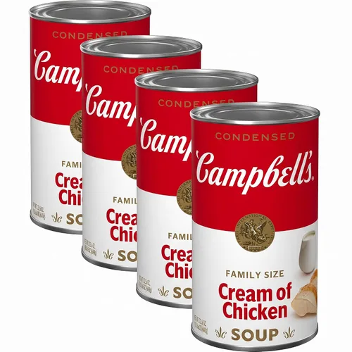 Vista 12 de Campbell's Sopa Condensada Crema de Pollo, Tamaño Familiar, Lata de 22.6 oz