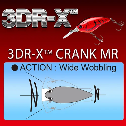 Vista 4 de Yo-Zuri R1441-PSH: 3Dr-X Crank Mr (Mid Runner) (F) 50Mm 2", Prisma Shad Prism Shad