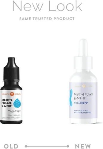 Vista 2 de Folato de metilo 5-MTHF Mega Drops 28ML (0.95 onzas líquidas)