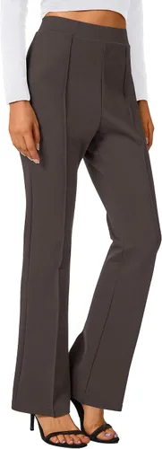 Vista 68 de Urban CoCo Pantalones de trabajo elásticos con corte de bota, pantalones de yoga pequeños para oficina casual