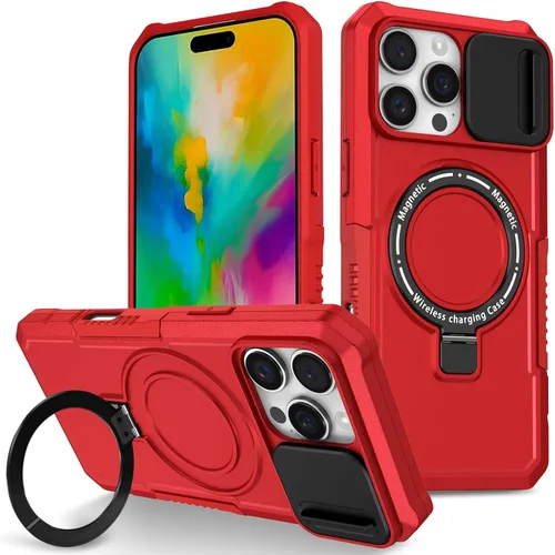 Vista 17 de Funda magnética para iPhone 11, soporte de anillo con ventana corrediza, funda protectora mate a prueba de golpes para iPhone 11 6.1, fundas