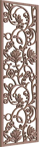 Vista 69 de Caspian Paneles de pared de madera con calado decorativo perforado, 9 3/8 pulgadas de ancho x 24 3/8 pulgadas de alto x 1/4 de alto, cereza