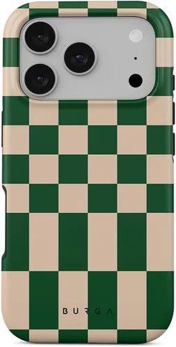 Vista 57 de BURGA - Funda p/teléfono compatible con iPhone 13 Pro, carcasa rígida híbrida de 2 capas + Funda protectora de silicona, almendras latte a lunares