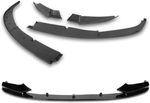 Vista 4 de Q1-TECH, borde de parachoques delantero compatible con BMW Serie 5 2011 - 2016 F10 / M-Sport solo parachoques, alerón de parachoques delantero, kit