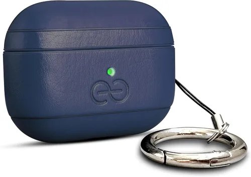 Vista 78 de Dreem Om - Funda para estuche con clip para llavero compatible con AirPods 1 y 2, funda de cuero vegano para Airpods para hombres y mujeres, Negro