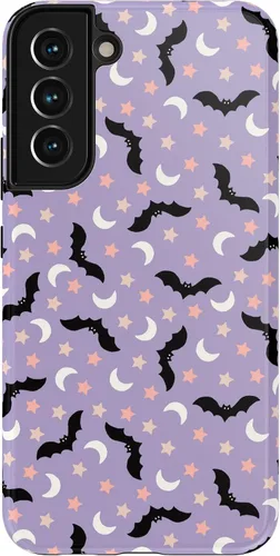 Vista 326 de Casely Funda para Galaxy S9 Postura de cadáver Yoga de esqueleto Diseño protector delgado esencial de doble capa