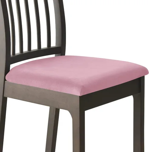 Vista 28 de Fundas de asiento de terciopelo para silla, fundas de asiento suaves y elásticas para comedor y cocina, protector de asiento de silla extraíble