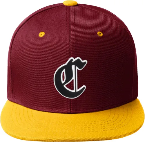 Vista 1303 de Daxton Gorra clásica con visera de billete plano con letras del alfabeto inglés antiguo de la A a la Z