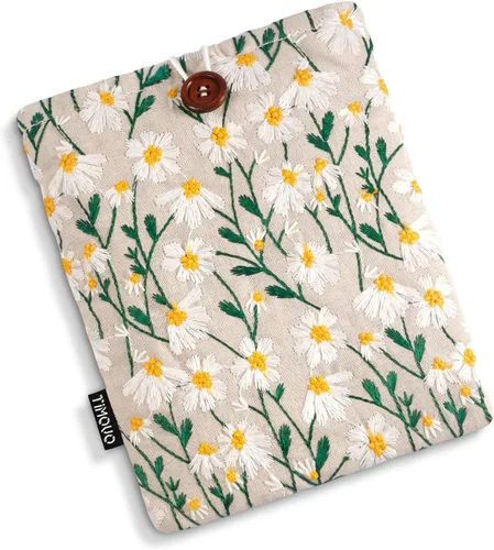 Vista 8 de TiMOVO - Funda para lector electrónico de 6 a 7 pulgadas, color verde y flor Funda protectora para lectores electrónicos Paperwhite/Colorsoft