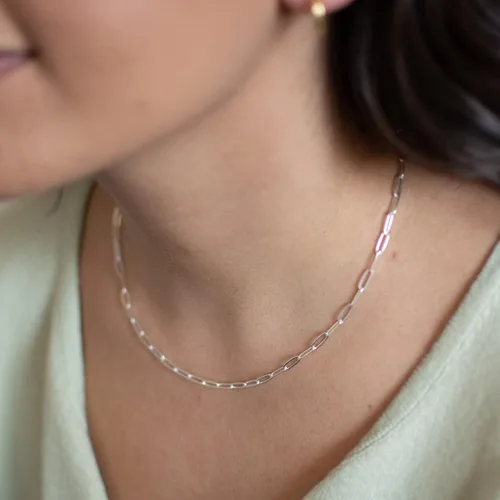 Vista 4 de CHESKY - Gargantilla de oro para mujer, chapado en plataoro de 14 quilates, gargantilla de cuentas satélite, delgada, de moda, collares de clip