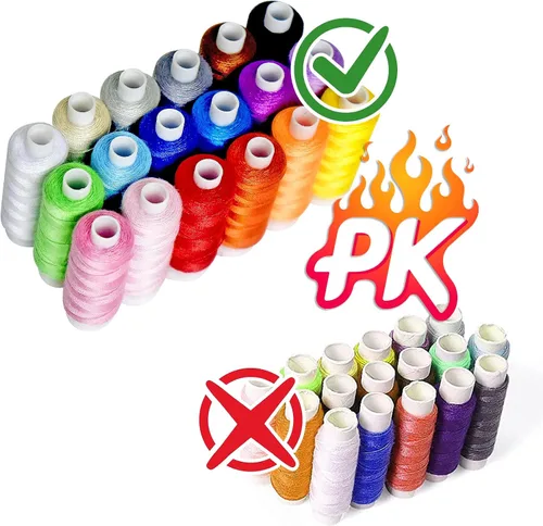 Vista 2 de Kit de costura con estuche, suministros de costura portátiles para el hogar, viajero, adultos, principiantes, emergencia, contiene 18 hilos