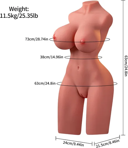 Vista 2 de 28.66Lb Efficient Version muñecas para adultos xx tamaño Real nalgona Juguetes Sexuales para Hombre-9W241