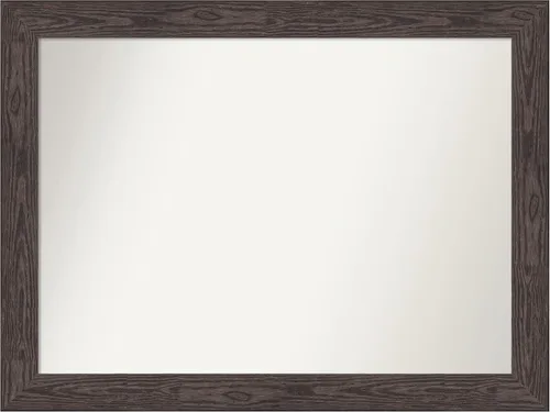 Vista 57 de Amanti Art Espejo personalizado, espejo de baño negro puente, espejo de pared o espejo de tocador de baño sobre el fregadero (26 x 26 pulgadas)
