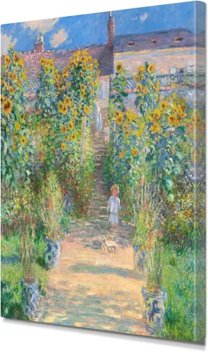 Vista 118 de IPIC - Reproducción artística de los lirios de agua de Claude Monet 1906, impresiones giclée coinciden con el marco dorado clásico, arte de pared