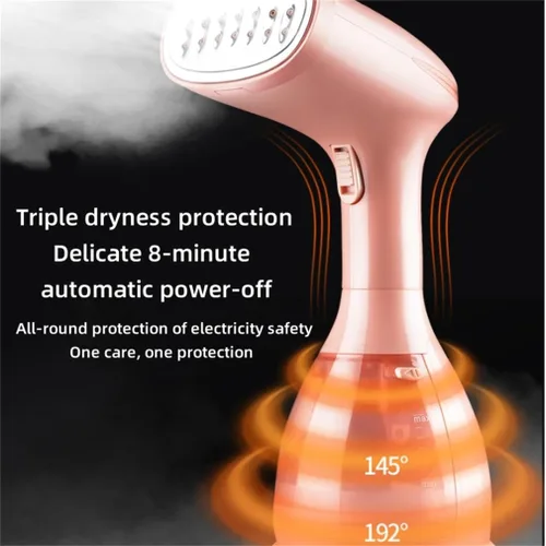 Vista 4 de Hierro de vapor de mano penetrante fuerte, portátil de calentamiento rápido 15S, vaporizador de viaje portátil, triple protección de secado