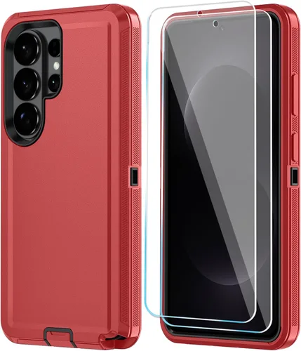 Vista 65 de ONOLA Funda compatible con Samsung Galaxy S24 Ultra con protector de pantalla HD, resistente a los golpes y a las caídas, funda de 3 capas