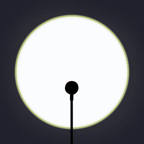 Vista 5 de EIUY Lámpara de puesta de sol, proyector de luz de puesta de sol LED de proyección de luz de noche de 360 grados de rotación romántica arco iris luz