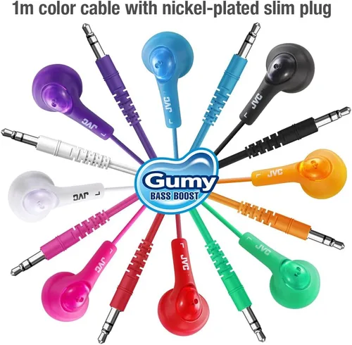 Vista 6 de JVC HAF160B Gumy Ear Bud. Audífonos intraurales color negro