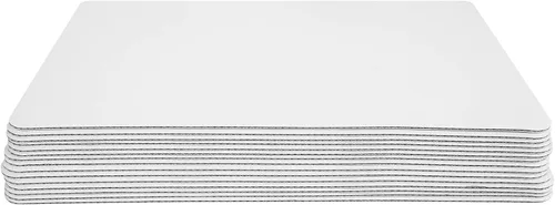Vista 5 de ONE MORE Hoja para pastel de 13.75 x 9.75 pulgadas, rectangular, resistente a la grasa, 15 tableros (15, blanco)