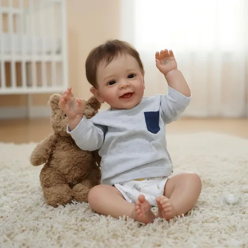 Vista 8 de Pinky Reborn Muñecas de bebé renacidas realistas Muñecas de bebé recién nacidas de 50.8 cm estilo niña recién nacida aspecto real lindo suave muñeca