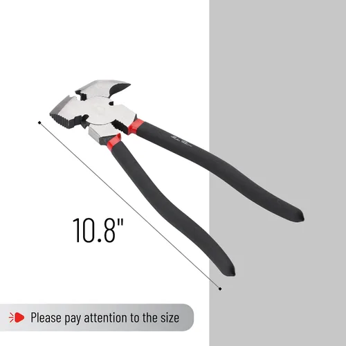 Vista 2 de Bates - Herramienta de valla multialicate, extractor de clavos y grapas, alicates de corte Multi Function Tool for Fence Repair Nail Removal