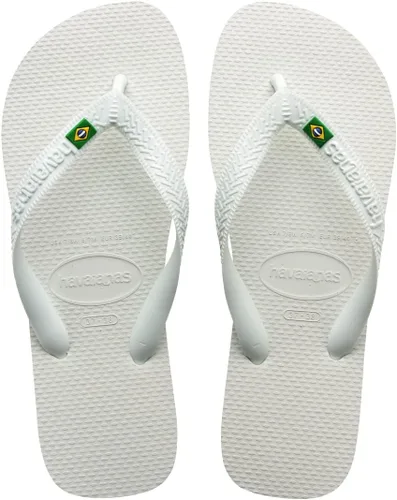 Vista 4 de Havaianas, ojotas brasileras para mujer., Blanco