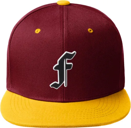Vista 1271 de Daxton Gorra clásica con visera de billete plano con letras del alfabeto inglés antiguo de la A a la Z