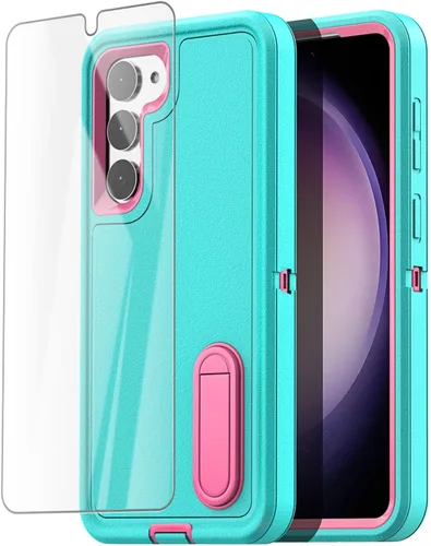 Vista 22 de AICase Funda para Samsung Galaxy S23 (6.1 pulgadas) con protector de pantalla, protección resistente de servicio pesado contra caídas, cuerpo
