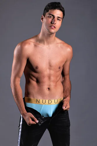 Vista 6 de NUDUS - Ropa interior de rayón de bambú para hombre, paquete de 4 unidades de ropa interior de doble bolsa para hombre, set de regalo de ropa