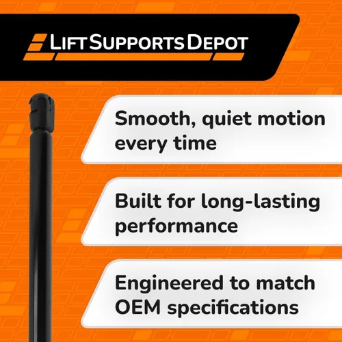 Vista 2 de Lift Supports Depot Cantidad (2) 28 pulgadas x 100lbs 0.512 in Ball Socket Cup End Fittings Stainless Steel Lift Support 10/22 Marine Grade Shocks