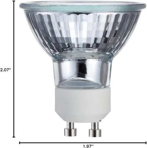 Vista 4 de Philips 415760 Bombilla halógena de inundación para interiores de 50 vatios MR16 GU10 Base 120 voltios, paquete de 6
