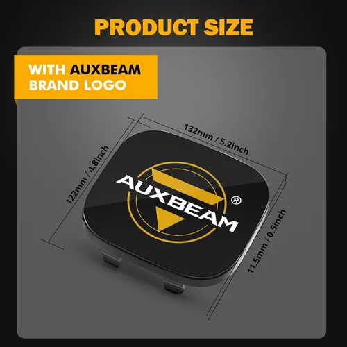 Vista 3 de Auxbeam 5 pulgadas cubo LED Pods cubre 2 unids cubo cuadrado Offroad luces cubiertas protectoras lente