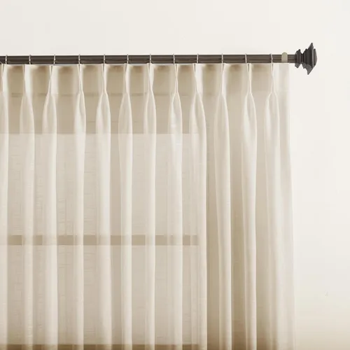 Vista 8 de Cortinas traslúcidas blancas de 96 pulgadas de largo, paneles de cortinas plisadas dobles para ventana, 72 pulgadas de ancho x 96 pulgadas de largo