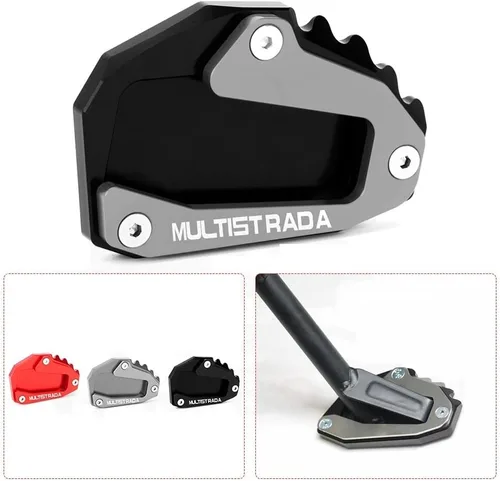 Vista 2 de Soporte para Ducati Multistrada V4 V4S Sport 1200 1200S Soporte de pie de motocicleta Cubierta de soporte lateral Soporte de pie Almohadilla