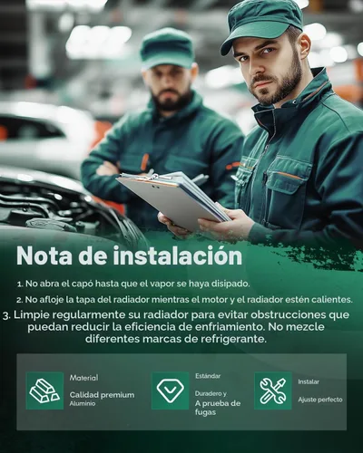 Vista 5 de SCITOO Conjunto de radiador de aluminio refrigerante del motor para 1986-1994 para Nissan D21 2.4L 3.0L 1987 para Nissan para Pathfinder 2.4L